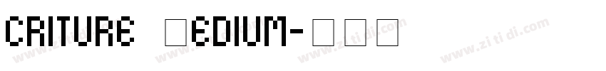 criture Medium字体转换